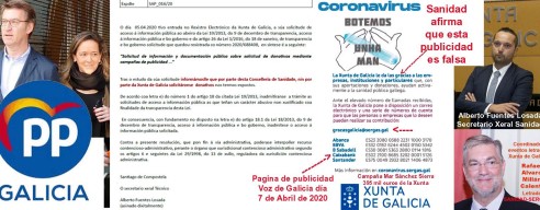 Las cuentas bancarias publicitadas por Mar Sánchez Sierra para el coronavirus tienen indicios de blanqueo de fondos públicos. La Asociación de Armadores de Cerco de Galicia dona 4.500 euros al Sergas.